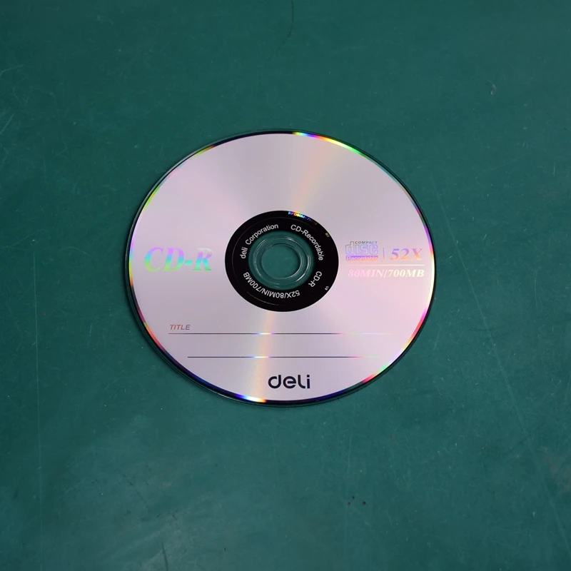 4 TEILE/LOS Deli 3725 CD-R Blank discs beschreibbare compact disc 700MB/80min/52x CD-R BLANK Discs einzigen Stück