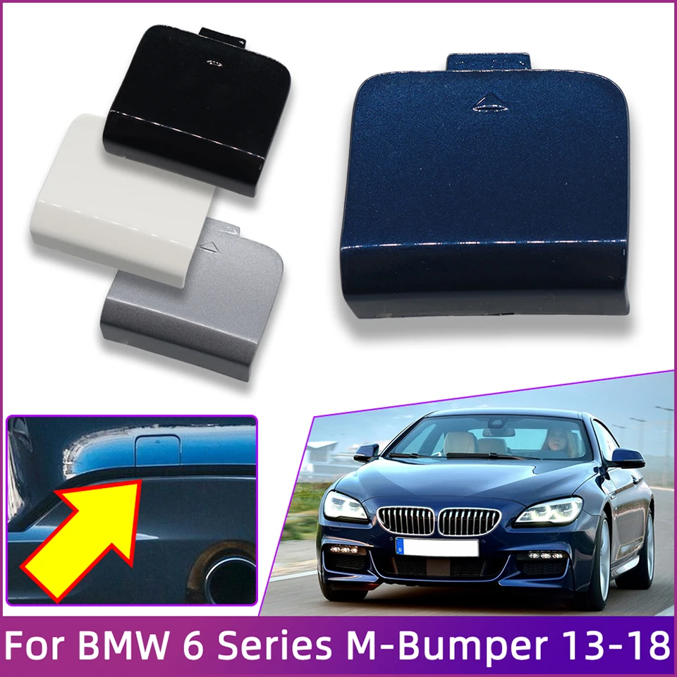 Rear Bumper Tow Hook Cover Cap For Bmw 6 Series F06 F12 F13 M6 M-Sport Bumper 2013-2018 Hauling Trailer Shell 51128052679