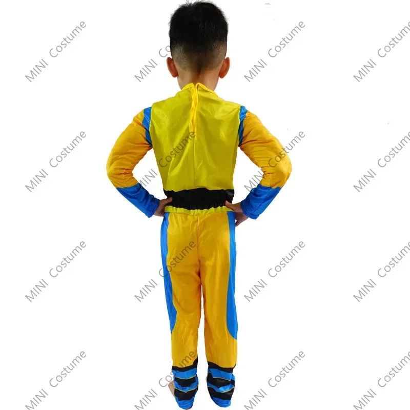 Film per bambini Maschera di lusso Tuta Wolverine Supereroe Deadpool Costume Anime Ragazzi Ragazze Costume Cosplay Halloween Natale