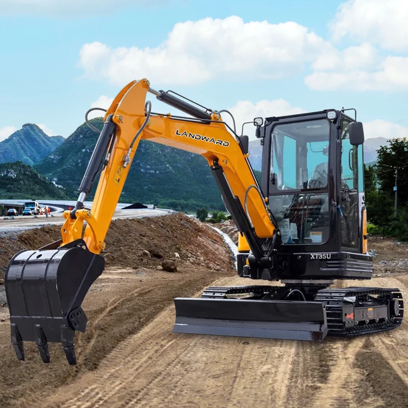 Kubota ดีเซล 3.5ton Mini Excavator 2 ตันในครัวเรือน Micro Digger มัลติฟังก์ชั่นขนาดกะทัดรัด 1.8 ตันฟาร์มขนาดเล็ก Trencher ที่กําหนดเอง