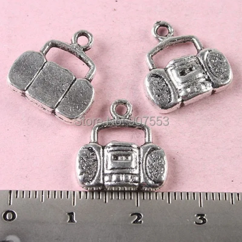 

20pcs 15mm Tibetan Silver "boom Box" Charms H1736 Charms for Jewelry Making