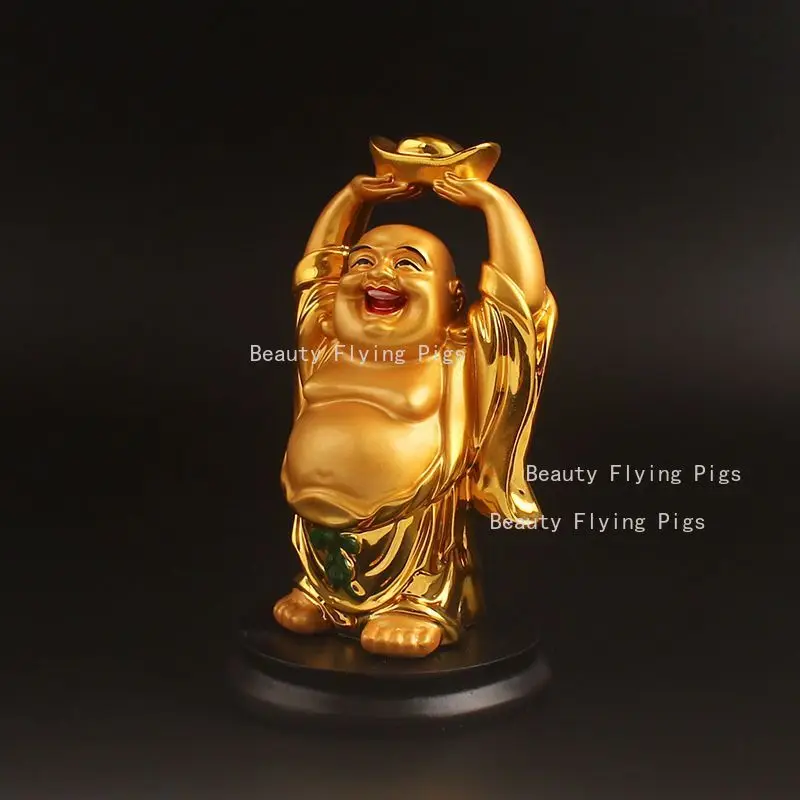 1pc Resin Maitreya Buddha Bodhisattva Ornament. Fortune Buddha Statue. Buddha Hall and Buddhist Equipment. Home Decoration