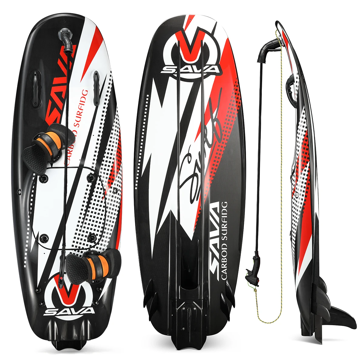 Carbon Fiber Power Surf 110cc Engine Power Surf Board Light Weight Carbon Fiber Surfing Board 2 Stroke Powerful SurfBoard