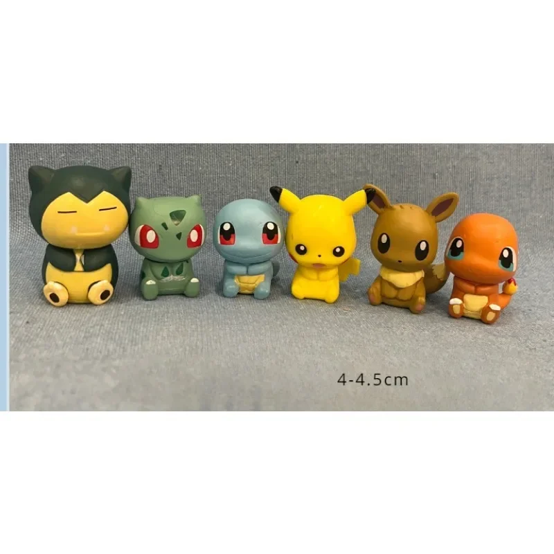 

Pokemon Pikachu Doll Decoration Anime Figure Charmander Jigglypuff Cute Toys Q Figurals Car Desk Decoration Model Children Gifts