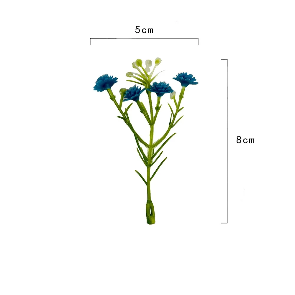 100 قطعة 5 سنتيمتر الاصطناعي لينة جيبسوفيلا رئيس السداة زهرة ل باقة الزفاف ديكور المنزل غطاء الرأس دبوس الشعر الديكور