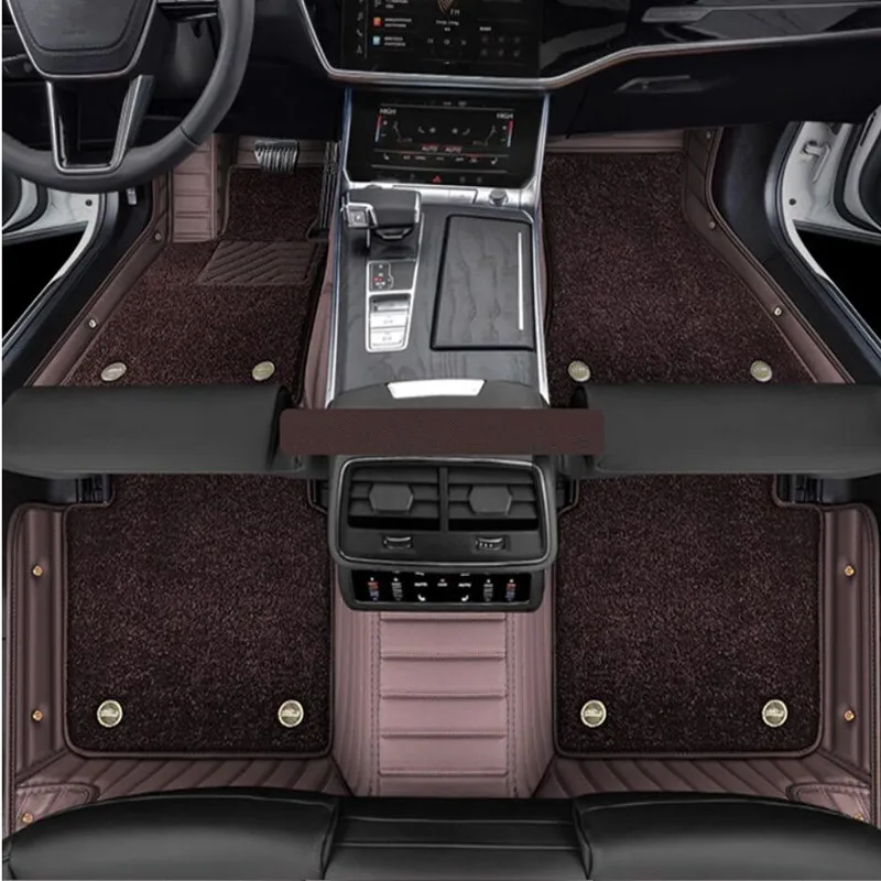 

Custom special car floor mats for Toyota Land Cruiser 200 5 seats 2021-2007 High quality double layers carpets for LC200 2018