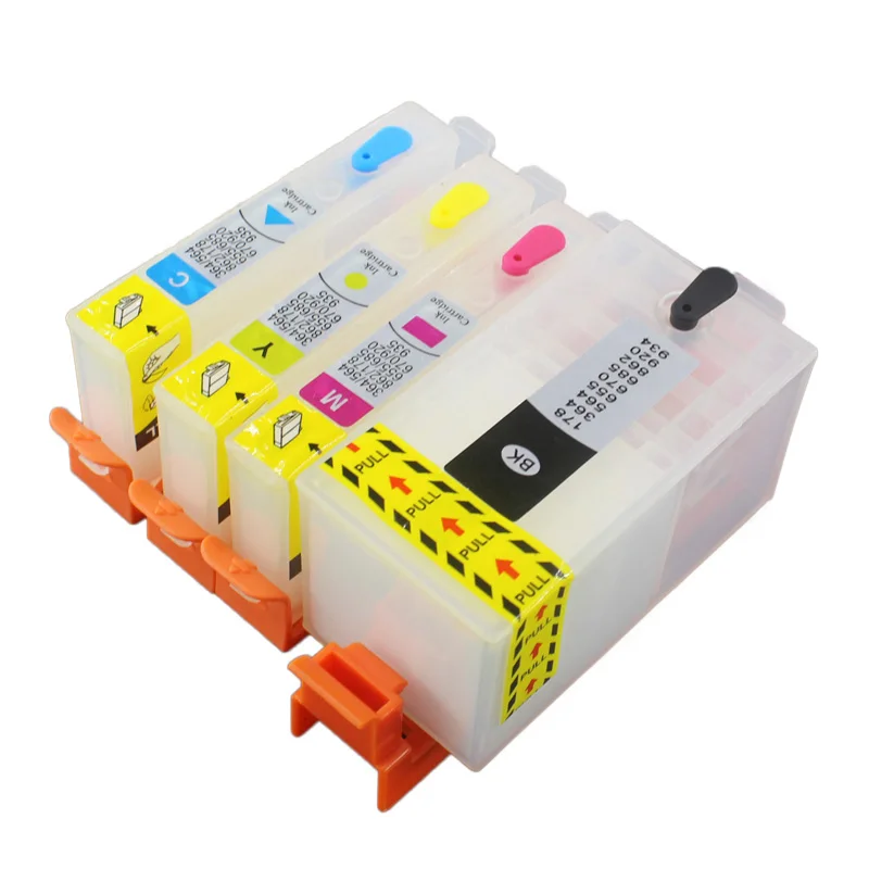 UP 4PCS empty refillable Ink Cartridge for hp903 903XL 907 XL suit for hp Officejet Pro 6950 6960 6962 6963 6964 6965 6966 6961