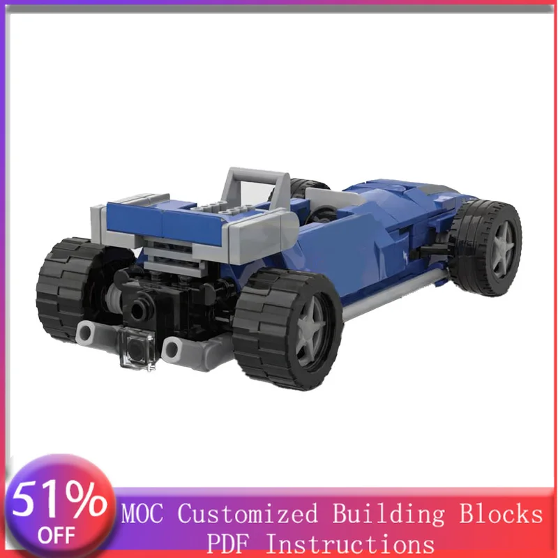 186 PCS Speed King MS80 MOC Customize Modular Building Block Creative Design Educational Learning Toy DIY Boys Holiday Toy Gifts