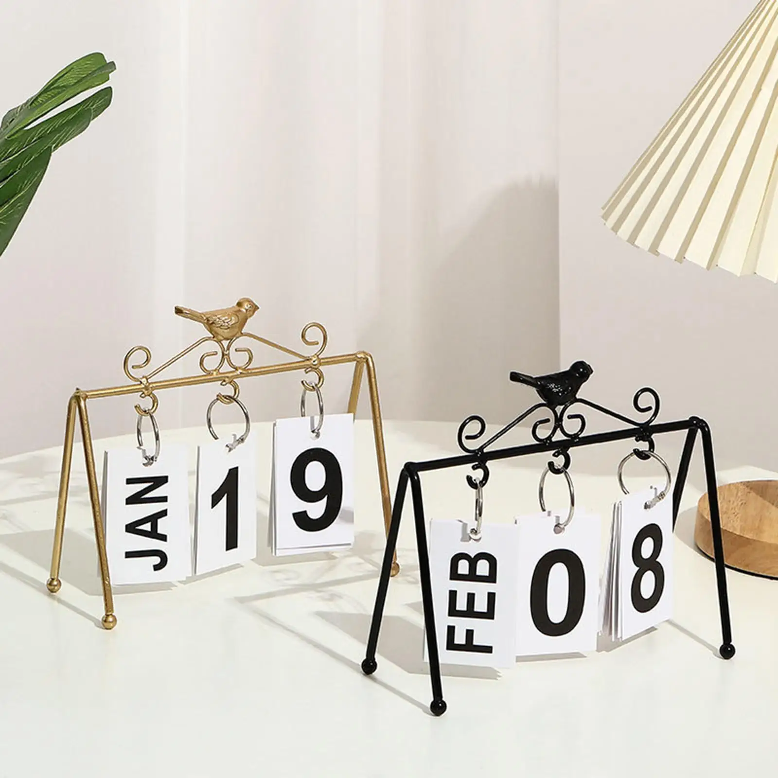 Perpetual Desk Calendar for Farmhouse, Desktop Calendar for Home