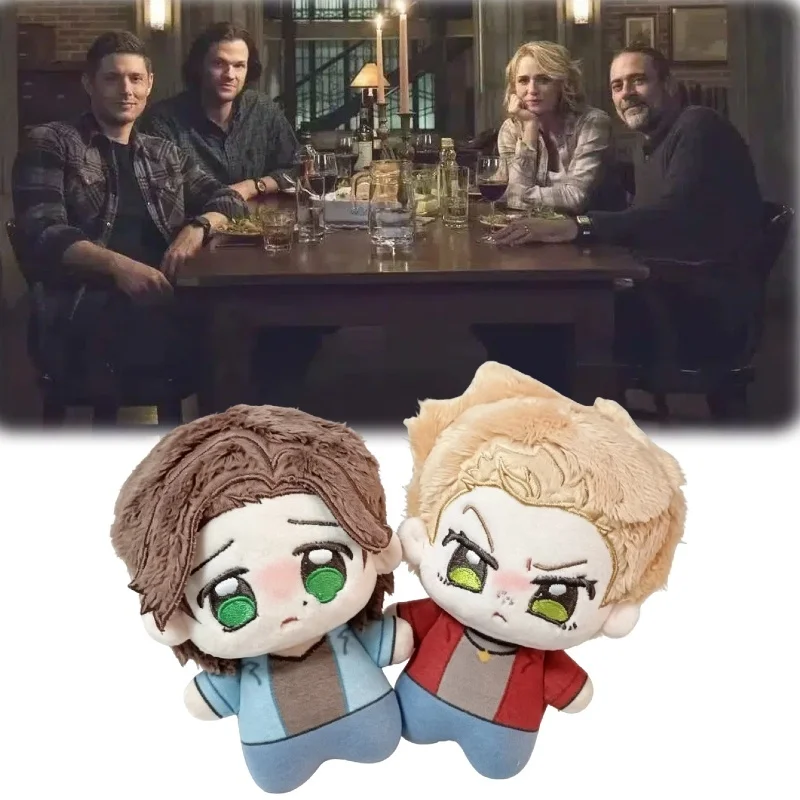 New American TV Series Supernatural Plush Doll Toy 10CM Cartoon Cute Soft Sam Dean Periphery Pendant Decoration For Fans Gift