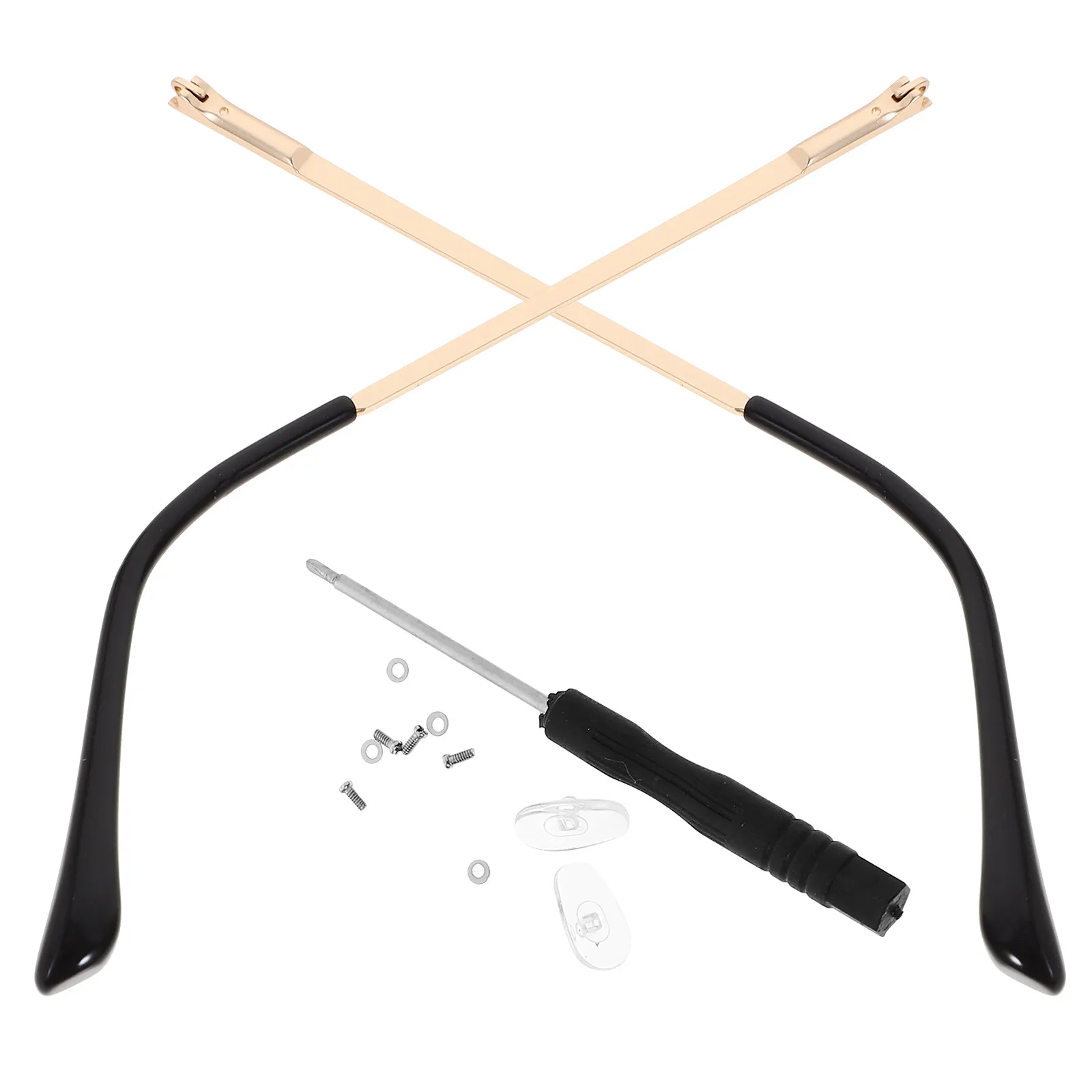 1Pair High Quality Metal Eyeglasses Replacement Temple Arms Universal Glasses Arm Legs for Daily Wear Sports Repair Stable