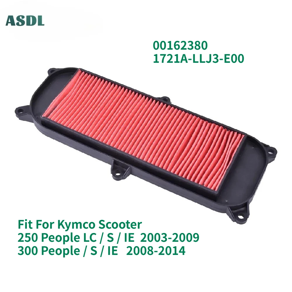 

5006 Motorcycle Air Filter Cleaner For Kymco Scooter 250 300 People LC / S / IE 2003-2009 1721A-LLJ3-E00 Motorcycle Parts