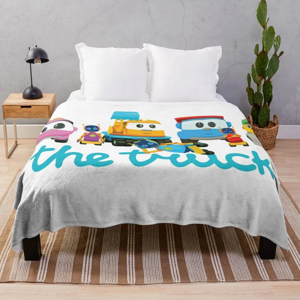 LEO the truck, LIFTY, SCOPP, ROBOTS & LEA custom landscape order Throw Blanket Weighted Blanket Plaid Loose Blanket