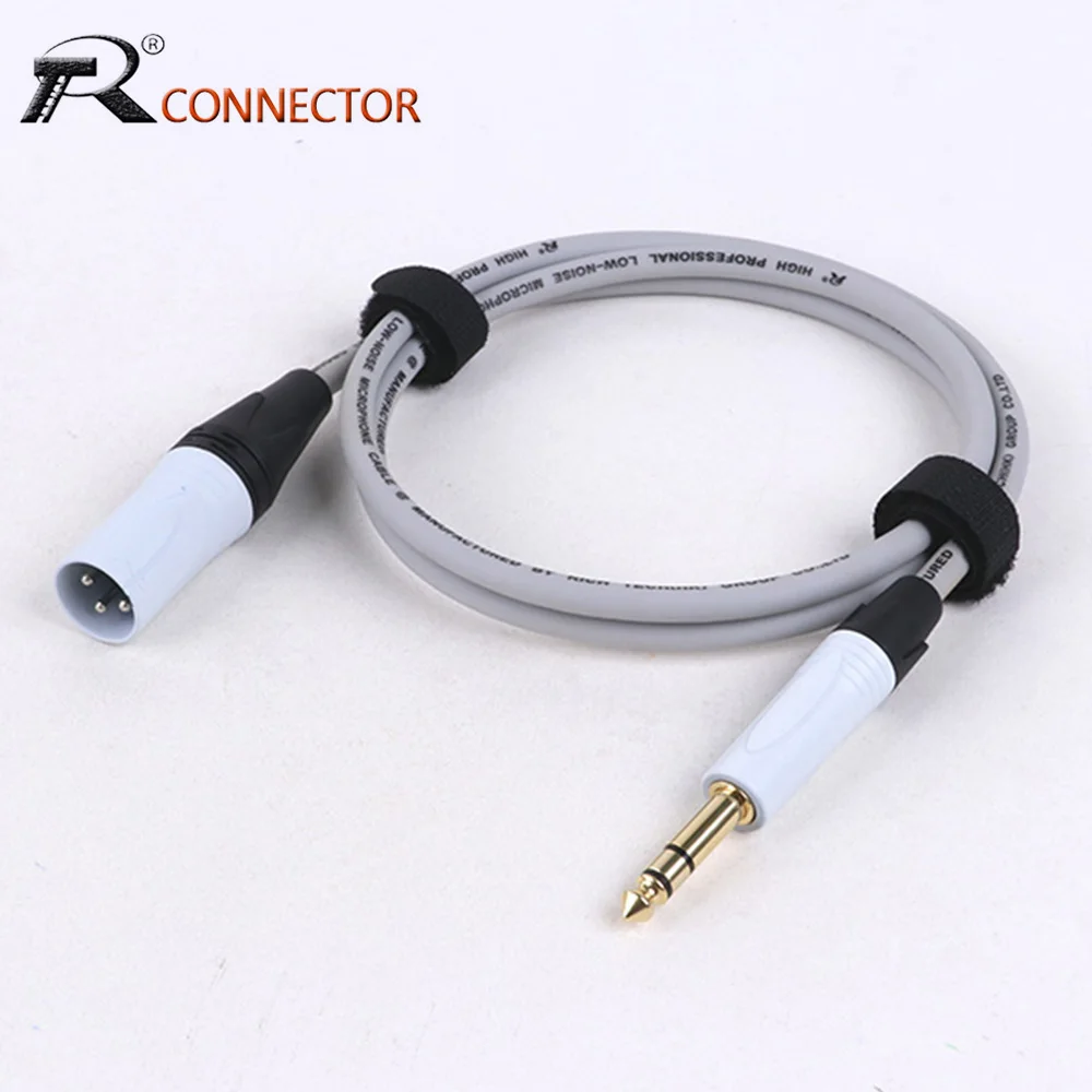 

1/4 Inch TRS to XLR Male Audio Adapter Cable,Balanced 6.35/6.5mm Stereo Plug to 3Pin XLR Male,Quarter inch TRS to XLR MIC Cable