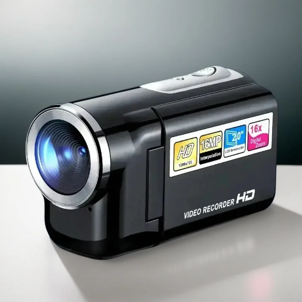 ​​Mini DV Camcorder - 16MP Handheld Digital Camera with LED Flash & 2-Inch Screen for Home Outdoor Recording​​