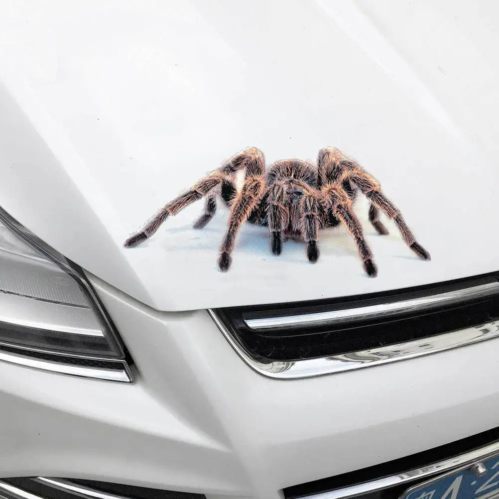 

4 шт., 3D наклейки с животными для автомобиля, водонепроницаемые наклейки из ПВХ для окон, бамперов, мотоциклов, автомобильного декора, 3D наклейки с рисунком животных