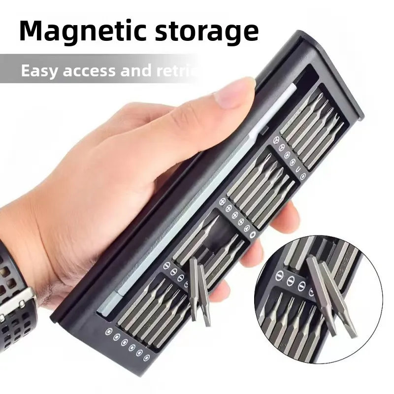 25-in-1 Mini Screwdriver Set, Flathead and Crosshead Small Screwdrivers, Suitable for Electronics，Precision Repair Tools
