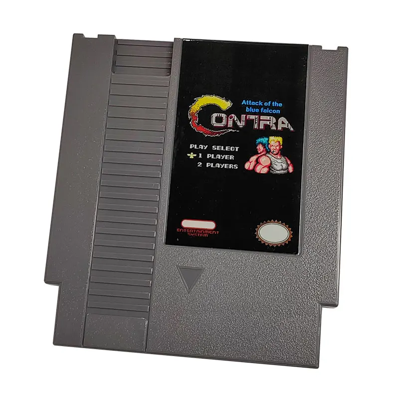 Contra Attack of the blue falcon 72 pins 8bit Game Cartridge for NES Video Game Console