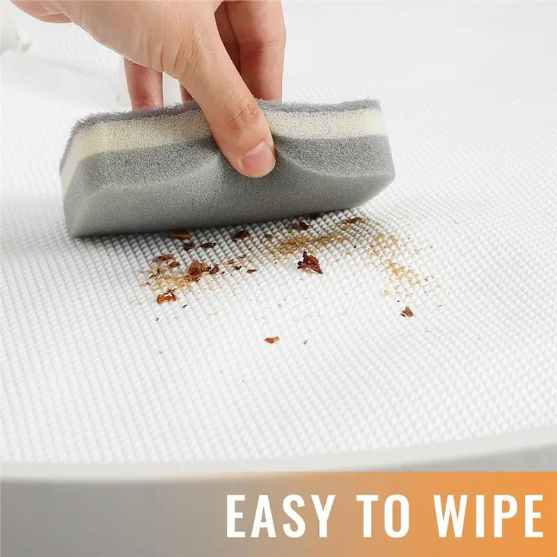 For Kitchen Cabinet Protection Mat 31 Inch Pvc Non-Adhesive For Lazy Susan Shelf Liner(2 Pcs)-N37R
