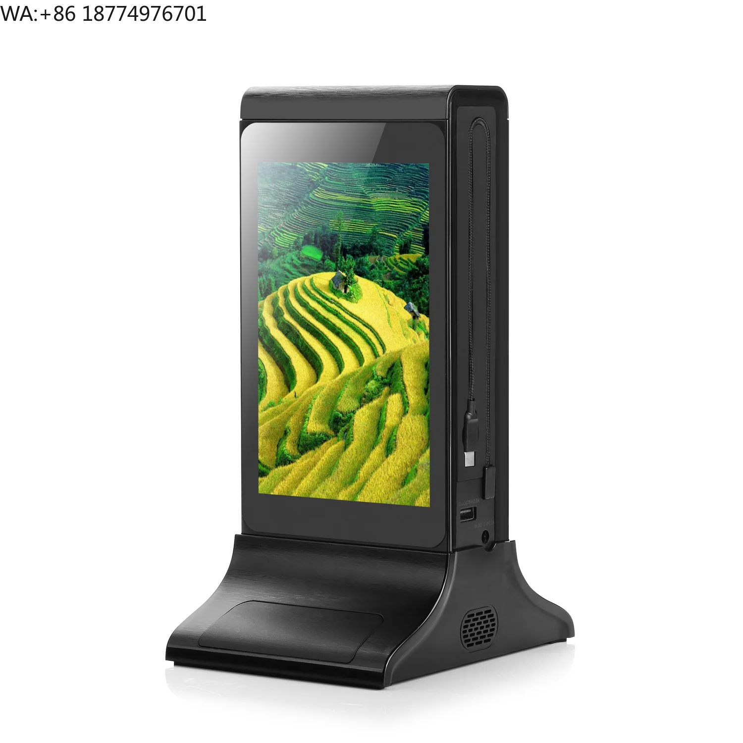 FYD-835E Double Side 7-inch Screen Video Media Ad Player for Tabletop Promotions in Retail Spaces