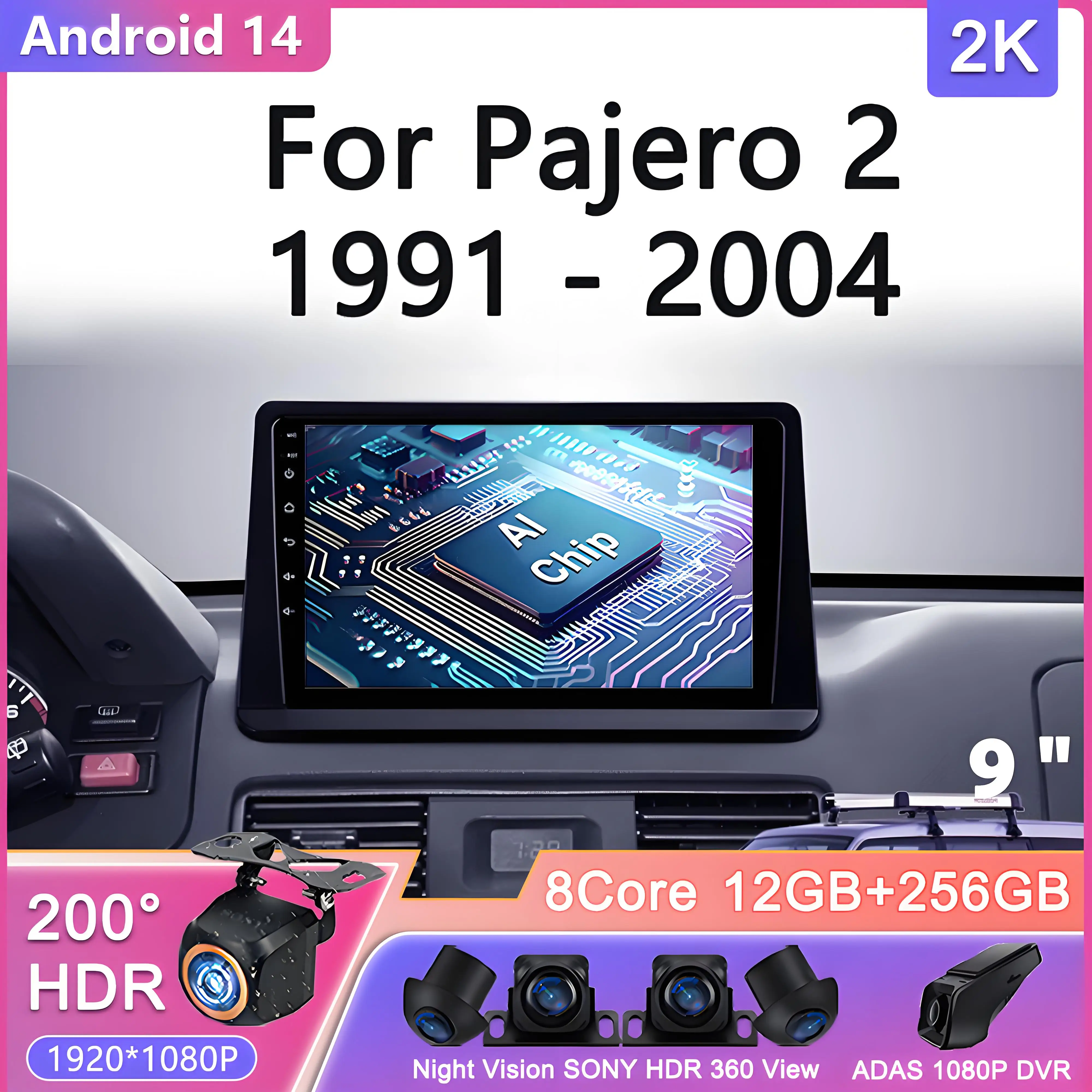 

Android 14 For Mitsubishi Lancer 9 CS 2000-2010 Car Radio Stereo Audio GPS Player Carplay Auto Screen Stereo Radio Multimedia