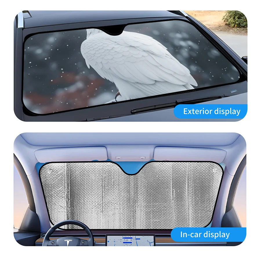 Multi-Functional Foldable Car Window Sun Shade, 3 Sizes, UV Protection, Fits SUV Sedan, For Summer Parking, Road Trips, Easy Sto