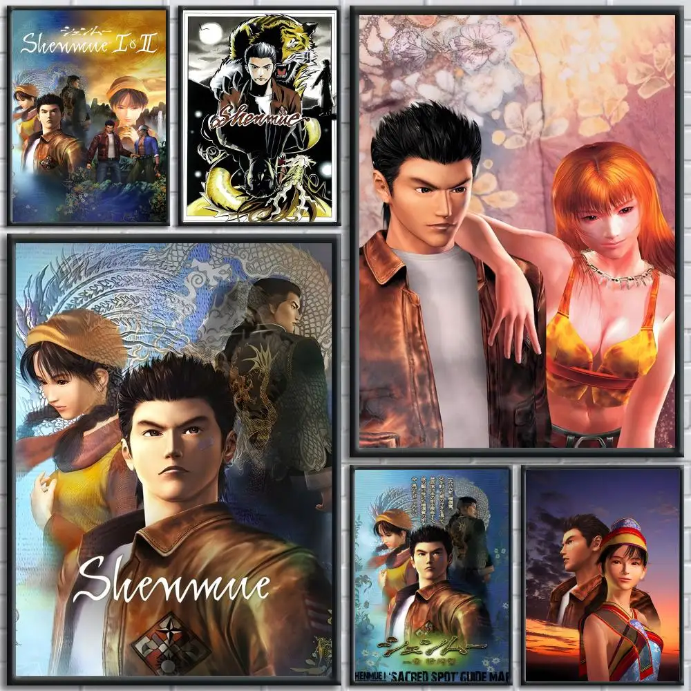 Pop-Chinese Story Game Shenmue-S Poster Painting Prints Wall Art Picture Film Room Home Bar Cafe Decor Home  Mural