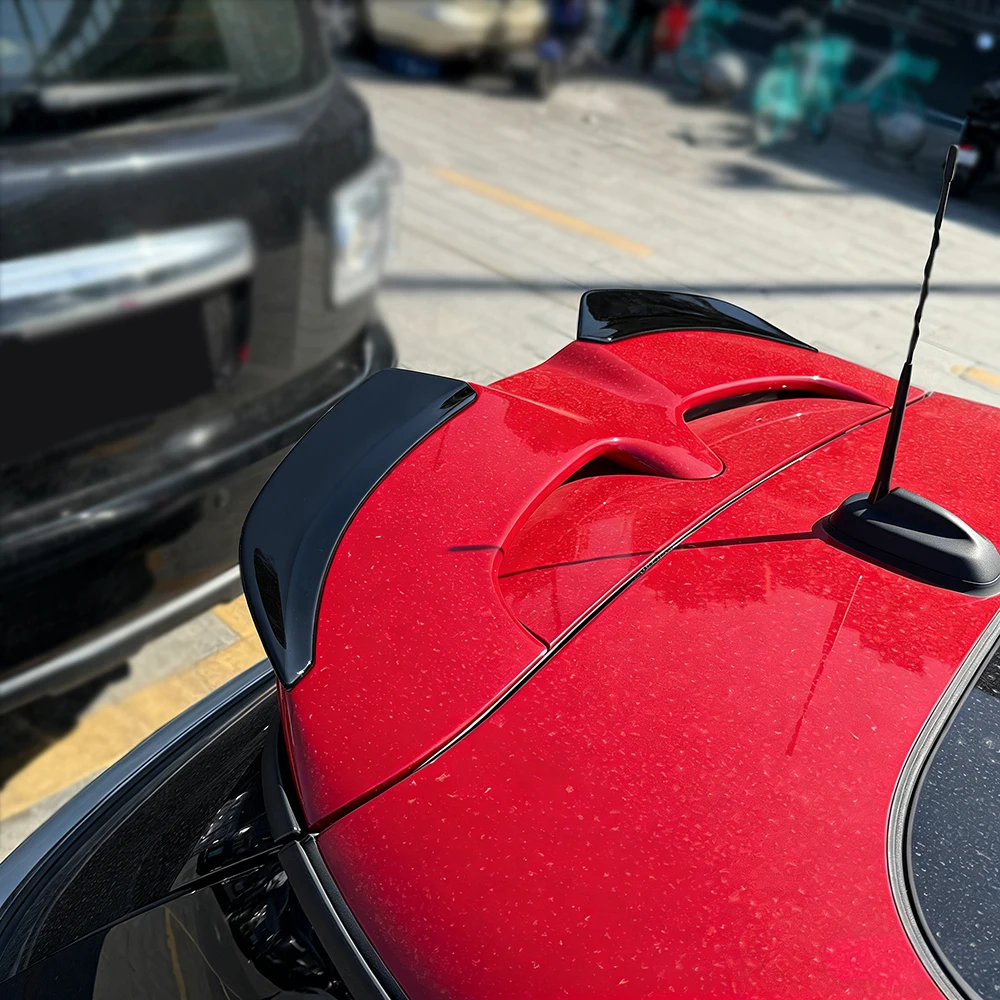 For Mini Cooper S/JCW F55 F56 Hot Chili Hatchback 2014-2024 Rear Roof Spoiler Extentions Flaps Add-on Wings Trim Body Kits