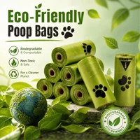 10rolls Biodegradable Dog Poop Bags Eco‑Friendly Compostable Pet Waste Bags Thick Leak‑Proof Puppy Poop Bags For Dog Walking Outdoor Travel 3