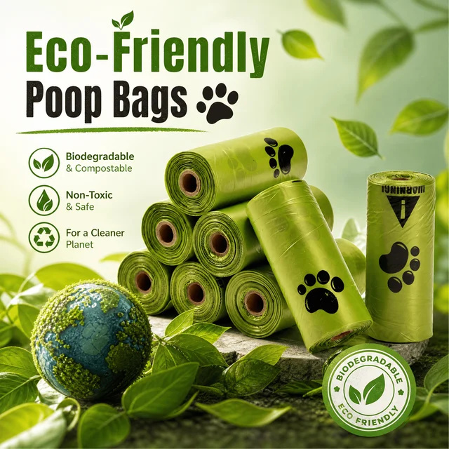 10rolls Biodegradable Dog Poop Bags Eco‑Friendly Compostable Pet Waste Bags Thick Leak‑Proof Puppy Poop Bags For Dog Walking Outdoor Travel 3 10rolls Biodegradable Dog Poop Bags Eco‑Friendly Compostable Pet Waste Bags Thick Leak‑Proof Puppy Poop Bags For Dog Walking Outdoor Travel 3