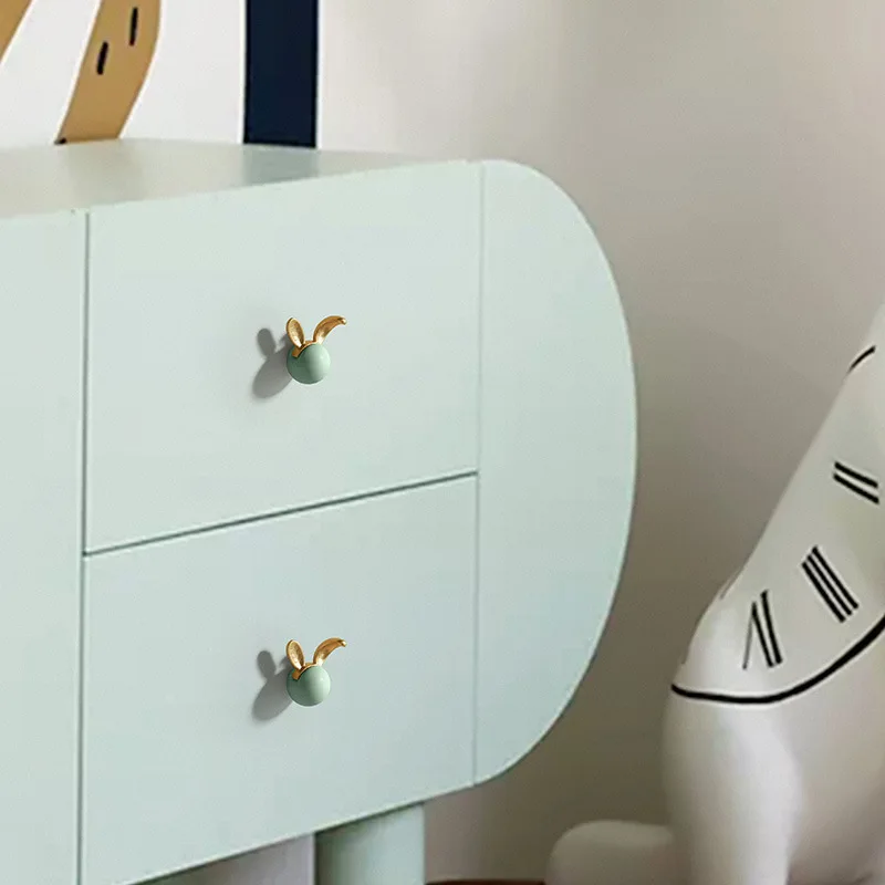 Cartoon Colorful Ceramic Zodiac Cabinet Handle Single Hole Creative Kids Room Drawer Pull Cute