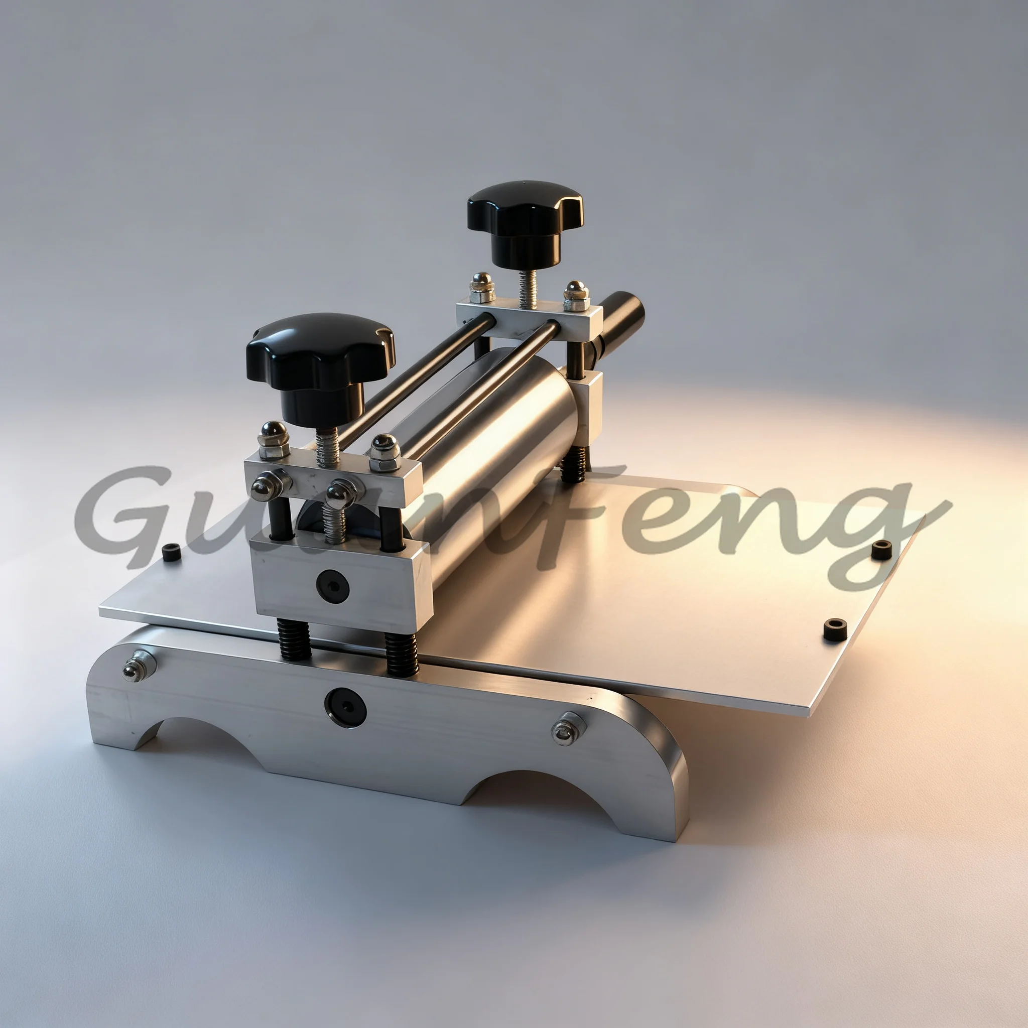 Hand Cranked Transfer Printing Machine, Anti Slip Adjustable Gap Curved Base, Portable Manual Heat Transfer Equipment