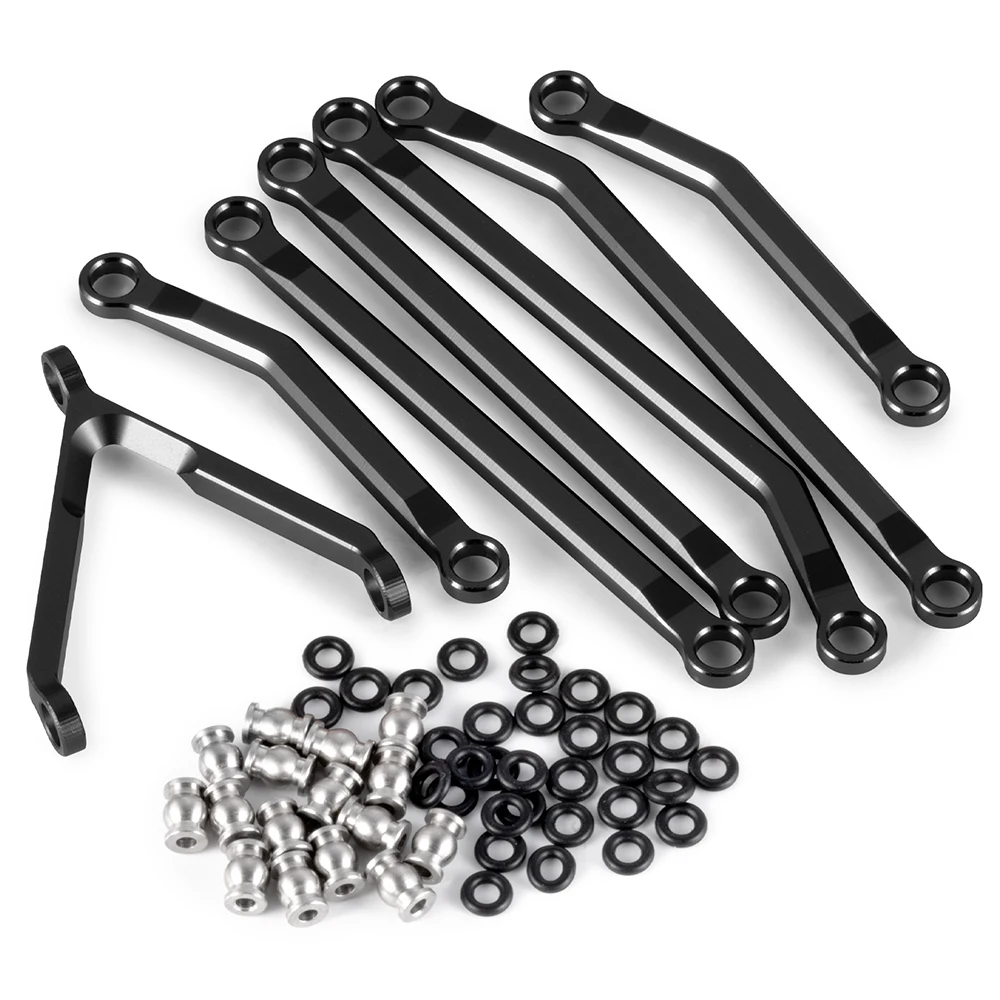 AXSPEED – jeu de maillons de châssis en alliage d'aluminium, haute clarté, pour pièces de mise à niveau Axial SCX24 GX470 1/24