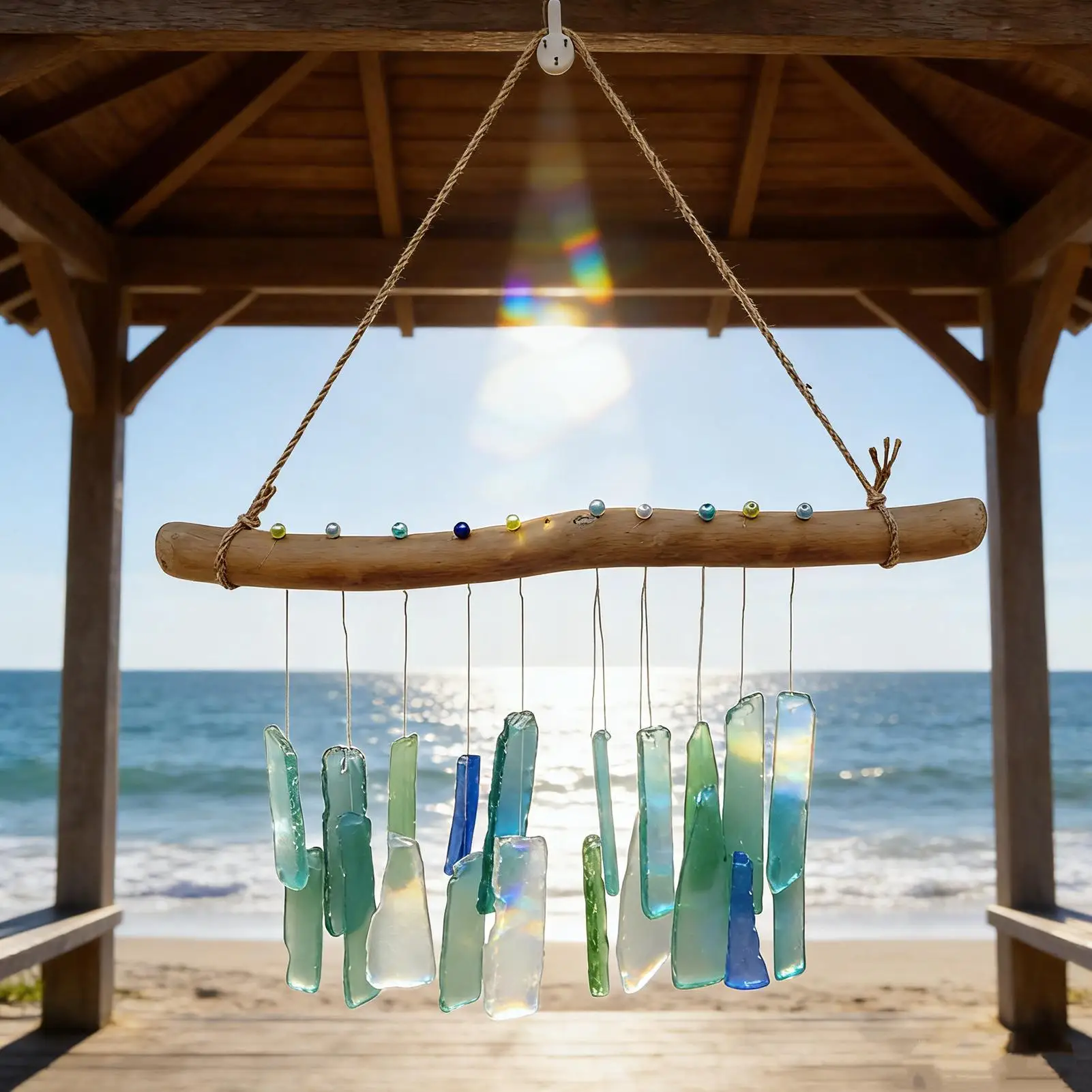 

Ветряные колокольчики для отдыха на открытом воздухе, устойчивые к непогоде, ручной работы, декоративные украшения для сада, патио, веранды, балкона, газона.