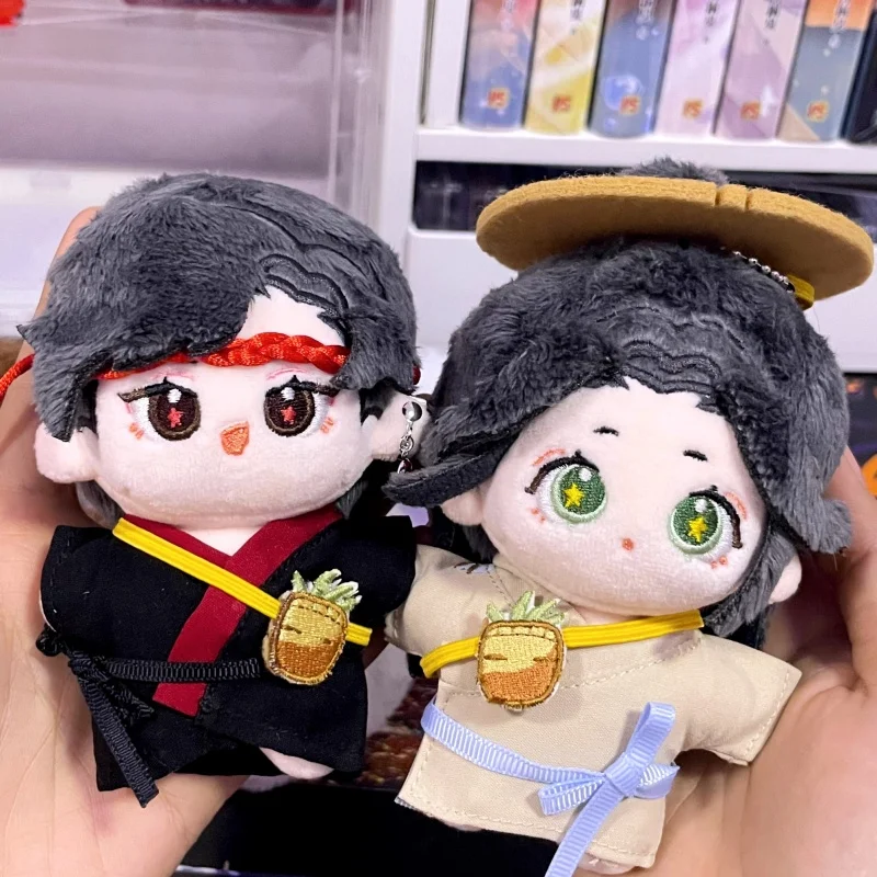

10 см натуральная плюшевая кукла Tgcf Tian Guan Ci Fu Xie Lian Hua Cheng, аниме-фигурка, плюшевая кукла с одеждой, нарядный подарок