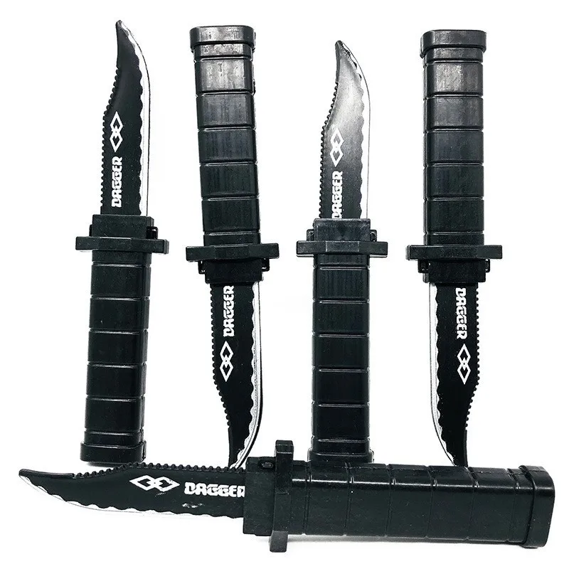 Adults Kids Props Toys Joke Magic Plastic Retractable Knife Joke Prank Props Knife Scary Trick Fake Dagger Funny Surprised Gift image 3