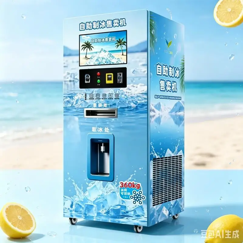 Vending Machine Supplier Screen Ice Vending Machine for Optimal Ice Making Ice Vending Machine for Business FL Customized