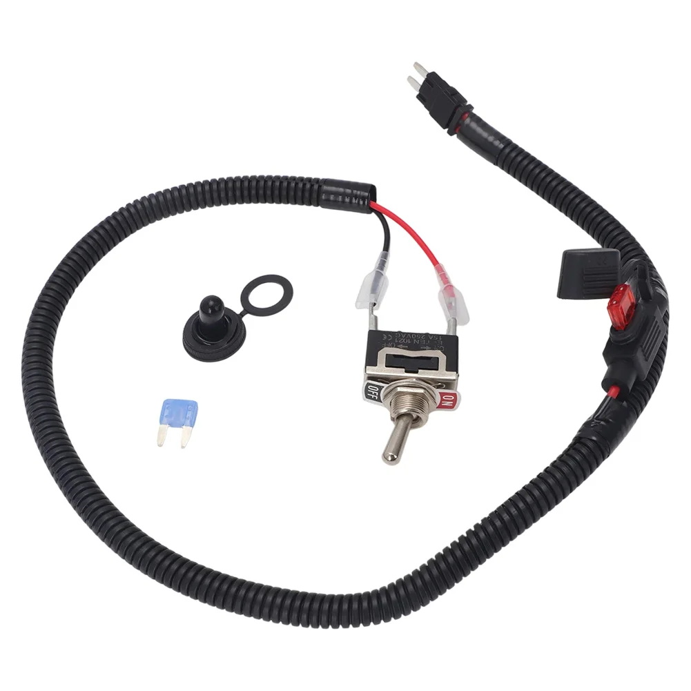 60cm Mini-Klingensicherungsadapter-Set 12V Auto-Sicherungshalter mit Ein-/Ausschalter und Kabel – Detail 3