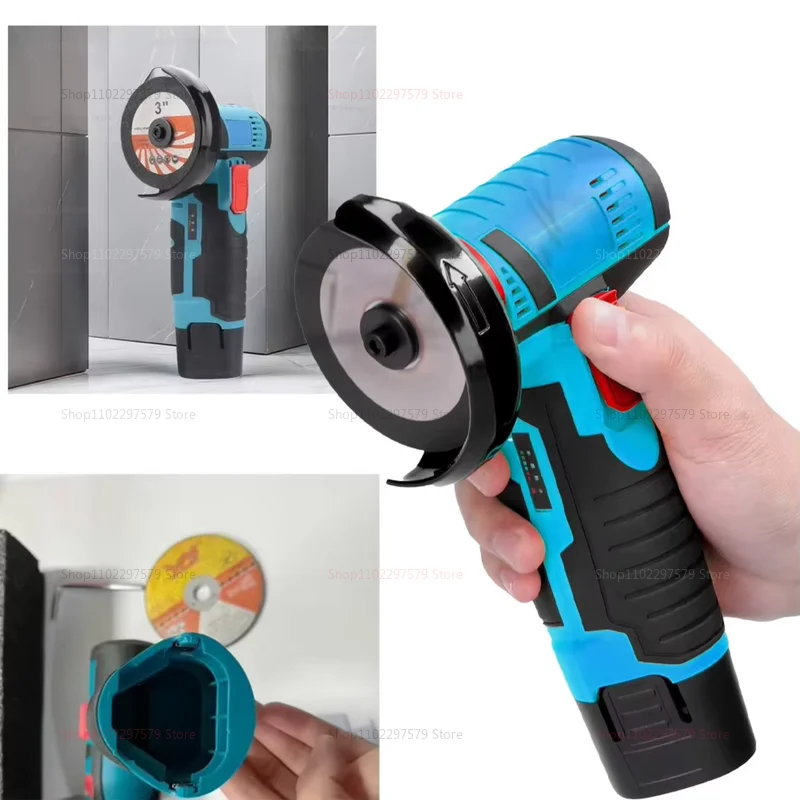12 فولت اللاسلكي طاحونة زاوية كهربائية 19500 دورة في الدقيقة بطارية ليثيوم آلة تلميع صغيرة لقطع الحجر المعدني #3