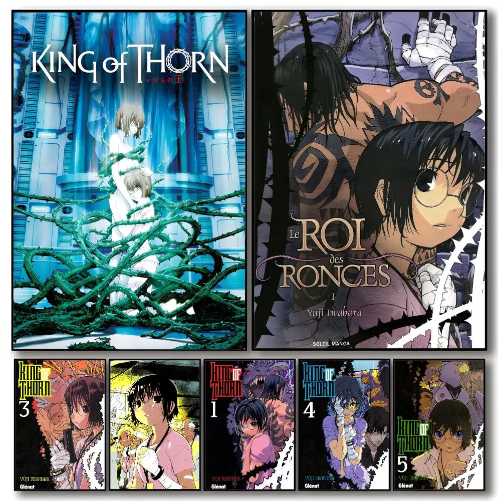 anime horror T‑The King Of Thorn Poster Trendy Aesthetic Wall Art Poster for Dorm Room Bedroom Decor