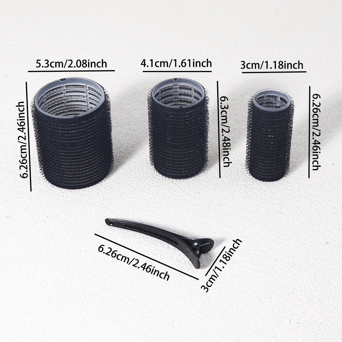 مجموعة أدوات تجعيد ذاتية التحمل مكونة من 12 قطعة، تتضمن 6 أدوات تجعيد و6 مشابك، مناسبة لتصميم تصفيفة الشعر بنفسك، خاصة لشعر مستعار الشعر الحقيقي #4