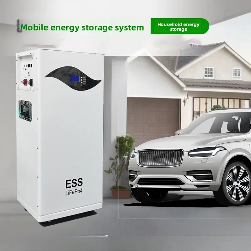Mobile Solar Photovoltaic Energy Storage 51.2V 300AH   Large-capacity Power Supply Stall for Household Use