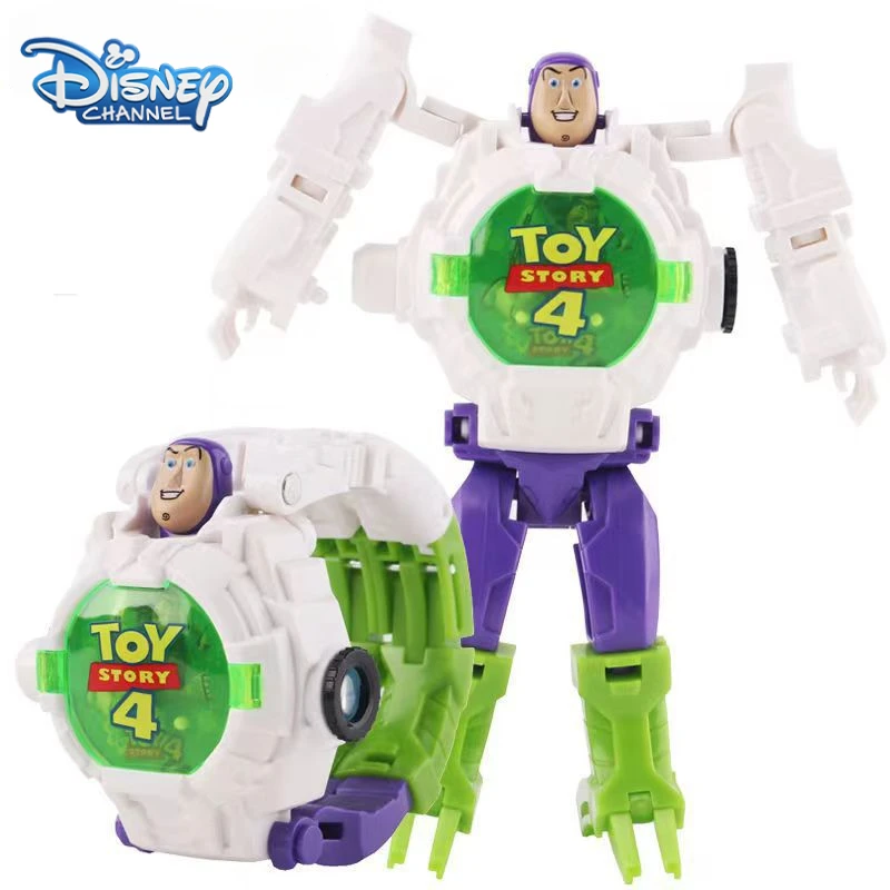 Reloj de Proyección Infantil de Disney Toy Story Buzz Lightyear, Reloj de Proyección de Anime y Dibujos Animados con 21 Proyecciones, Juguetes Educativos Kawaii