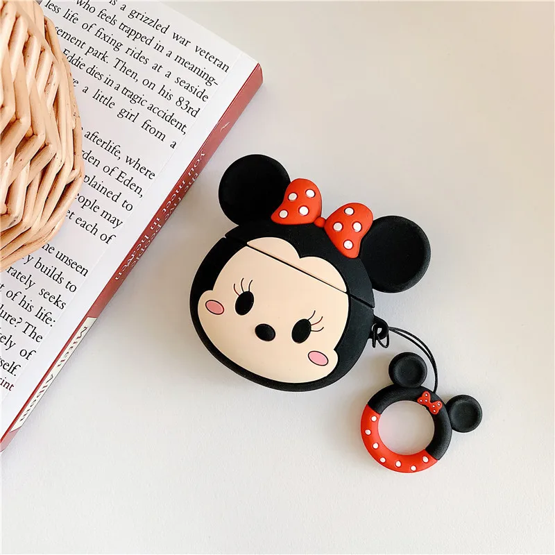 For Airpods Pro 3 Case 2025,Cute Mickey Minnie Lover Silicone Protective Earphone Cover For Airpods Pro 2 4 3 2 1 Cover Funda