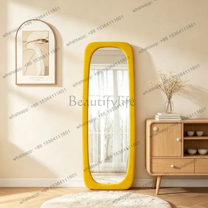 LD Makeup Decoration Mirror Living Room Modern Long Girls Aesthetic Luxury Mirror Nordic Korean Style Spiegel Wand
