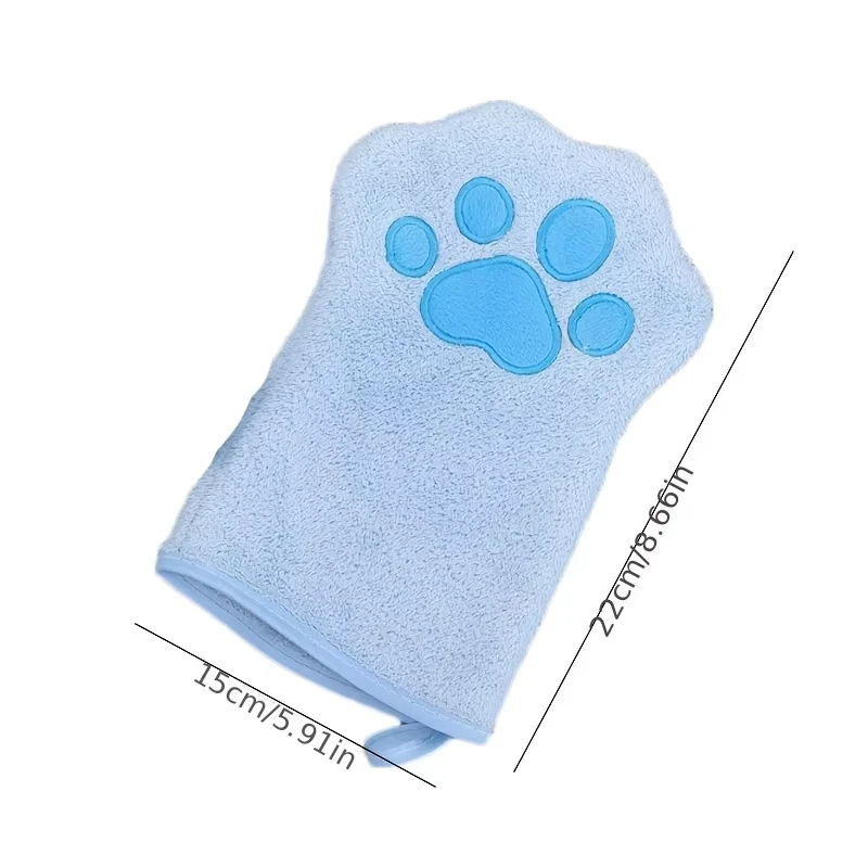 1/2Pcs Pet Grooming Gloves Quick Drying Dog Cat Bathing Towel Double Sided Soft Microfiber Puppy Kitten Bathing Cleaning Tools