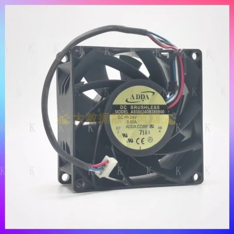

C ДЛЯ ADDA AS08024DB389B00 8038 DC24V 0,60A 4-контактный охлаждающий вентилятор