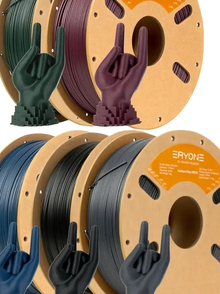 ERYONE Wielka Wyprzedaż 10KG Filamentu PETG z Włóknem Węglowym Premium do Drukowania 3D, Dostępny w Wielu Kolorach, filament petg-cf, 1KG/rolka — zdjęcie produktu 7