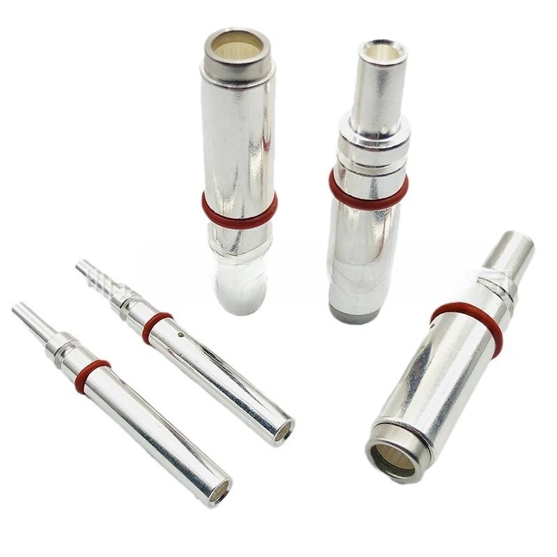 

New energy plug charging pile, European standard pin jack socket female crown spring torsion spring female hole H62 brass