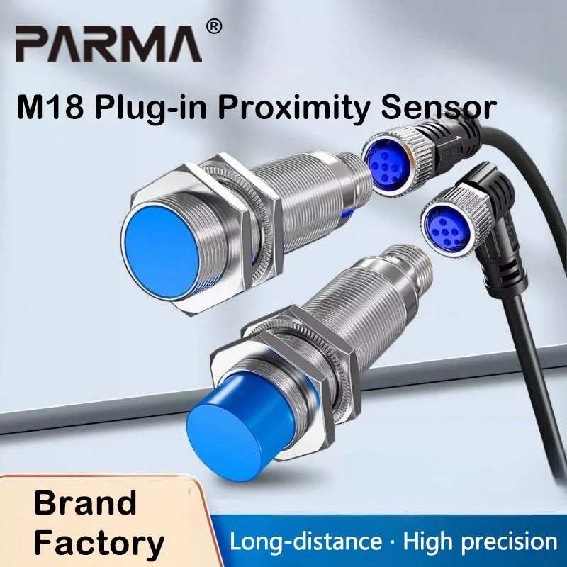 M18 aviation plug metal sensor proximity switch PNP DC three-wire DC 24V two-wire NPN normally open NO normally closed